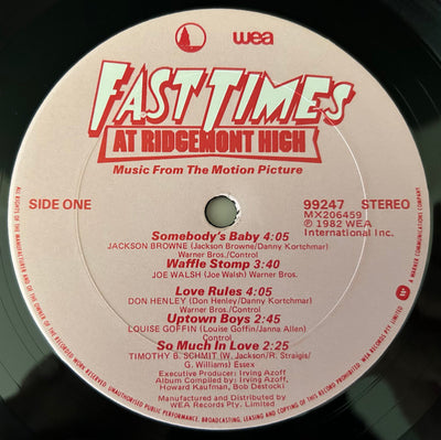Soundtrack - Fast Times At Ridgemont High (Music From The Motion Picture) Gatefold Vinyl 2LP (Used)