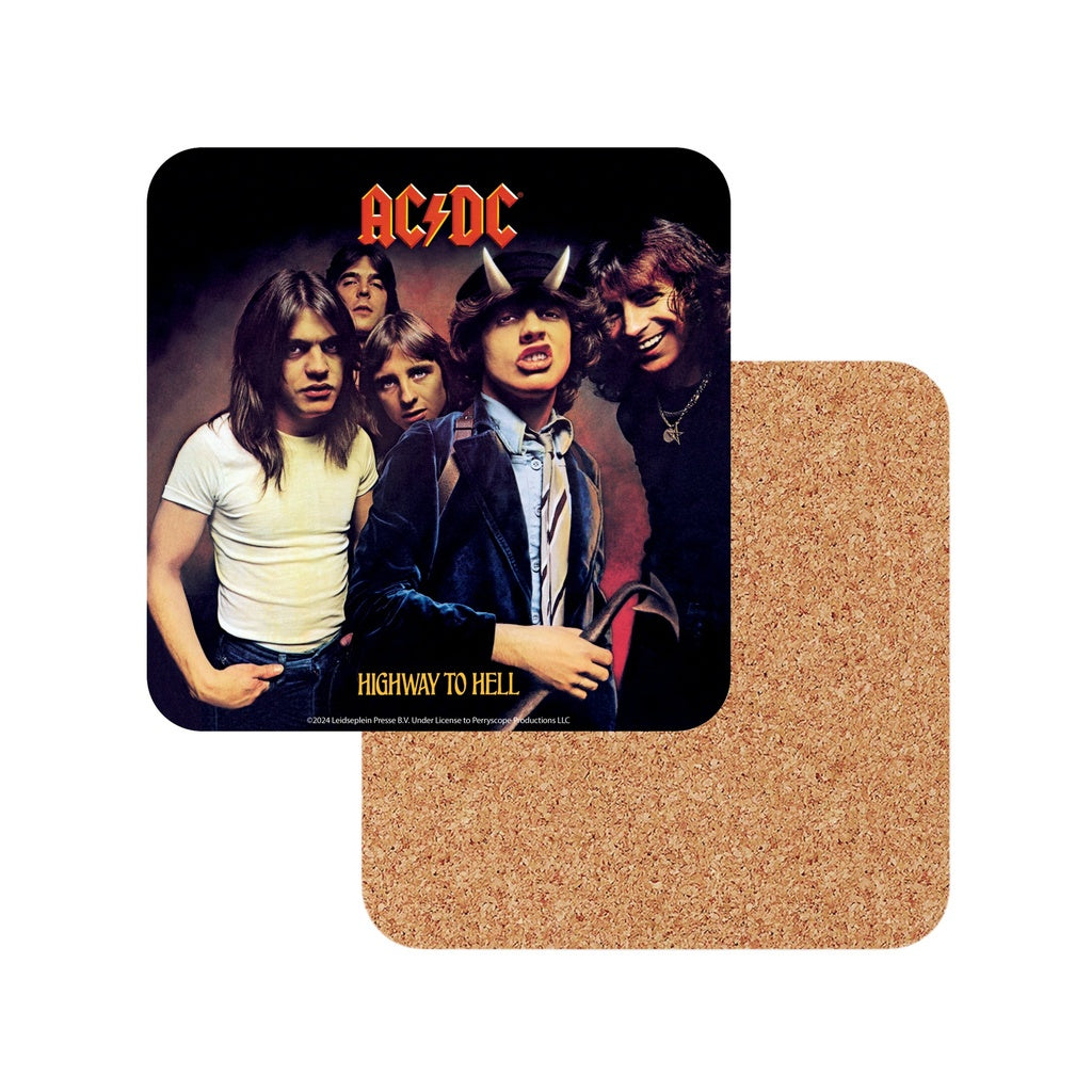 AC/DC - Highway To Hell Set Of 6 Cork Back Coasters