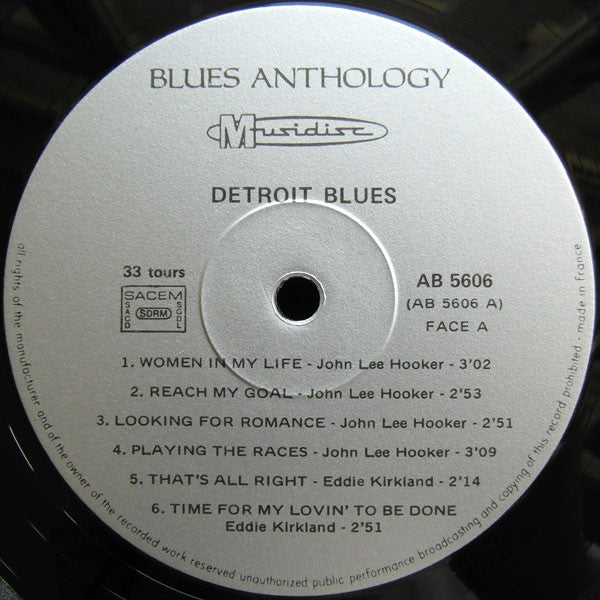 Various Artists - Detroit Blues Vinyl LP (Used)