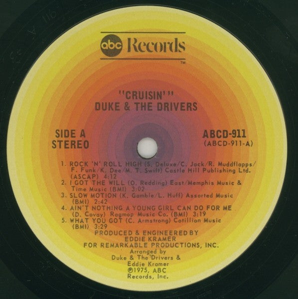 Duke & The Drivers - Cruisin' Vinyl LP (Used)