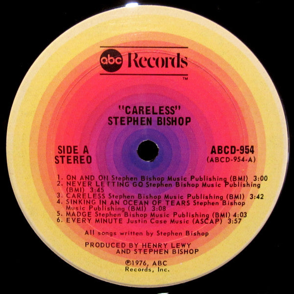 Stephen Bishop - Careless Vinyl LP (Used)