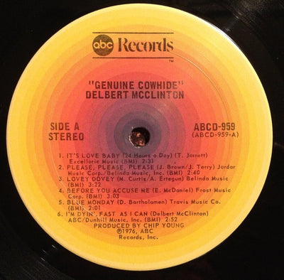 Delbert McClinton - Genuine Cowhide Vinyl LP (Used)