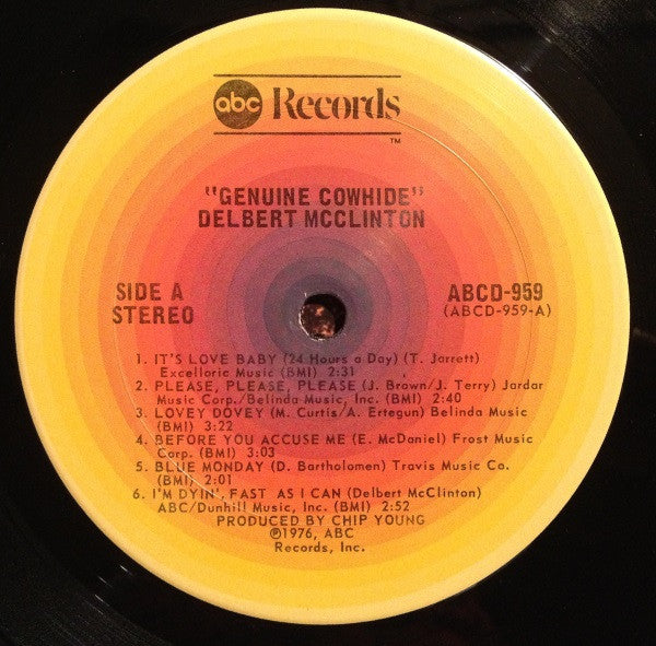 Delbert McClinton - Genuine Cowhide Vinyl LP (Used)