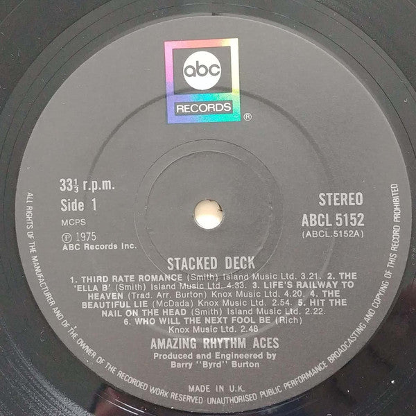 Amazing Rhythm Aces - Stacked Deck Vinyl LP (Used)