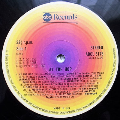 Various Artists - At The Hop Vinyl LP (Used)