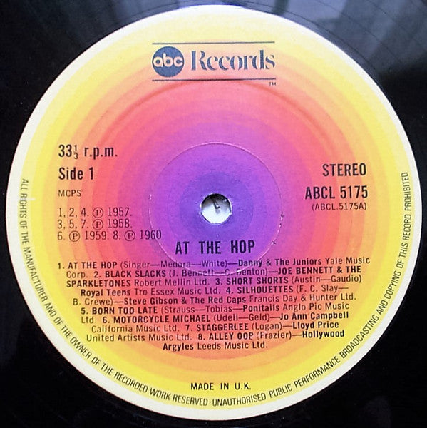 Various Artists - At The Hop Vinyl LP (Used)