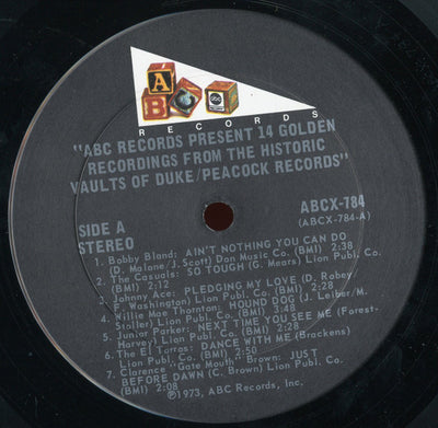 Various Artists - 14 Golden Recordings From The Historic Vaults Of Duke/Peacock Records Vinyl LP (Used)