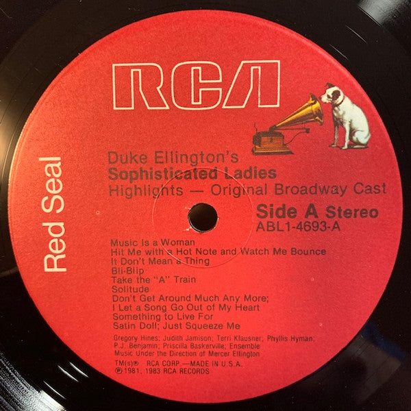 Soundtrack - Duke Ellington's Sophisticated Ladies (Highlights) Vinyl LP (Used)