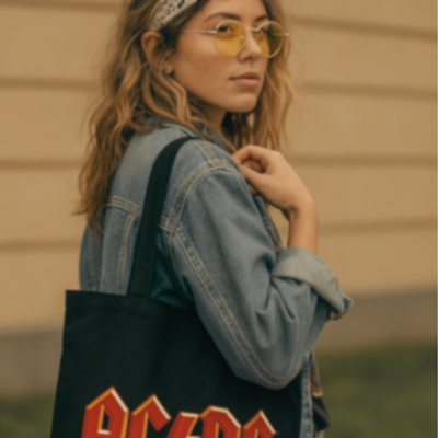 AC/DC - Logo Cotton Tote Bag