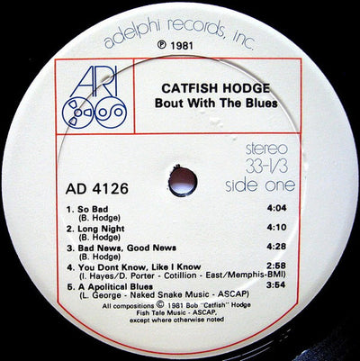 Catfish Hodge - Bout With The Blues Vinyl LP (Used)