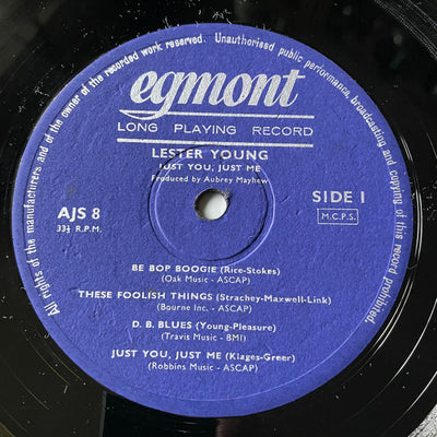 Lester Young - Just You, Just Me Vinyl LP (Used)