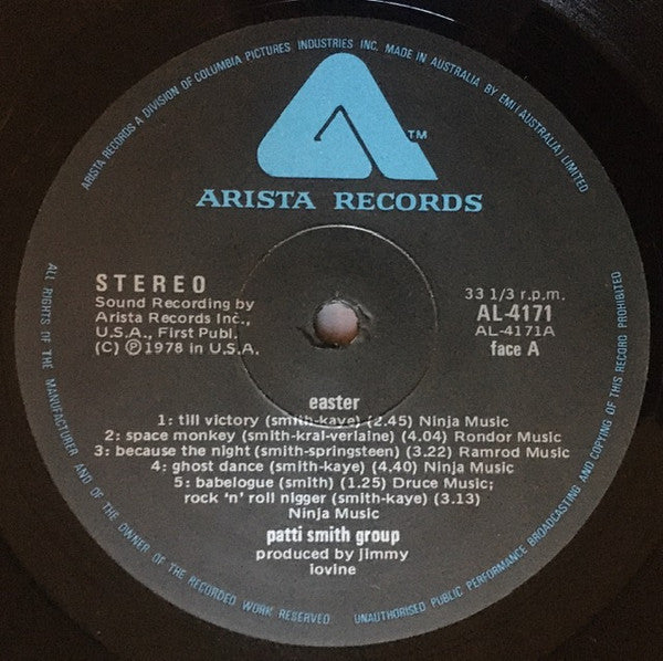 Patti Smith Group - Easter Vinyl LP (Used)