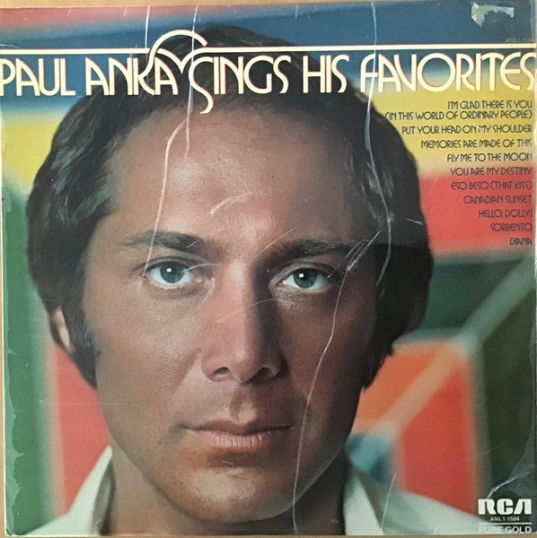 Paul Anka - Paul Anka Sings His Favorites Remastered Reissue Vinyl LP (Used)