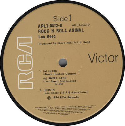 Lou Reed - Rock N Roll Animal Vinyl LP (Used)