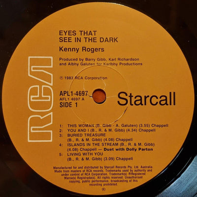 Kenny Rogers - Eyes That See In The Dark Vinyl LP (Used)