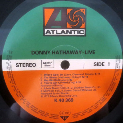 Donny Hathaway - Live Vinyl LP (Used)
