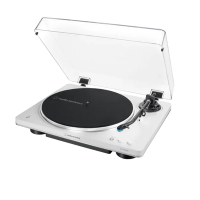 Audio Technica - LP70XBT White/Silver Fully Automatic Bluetooth Turntable