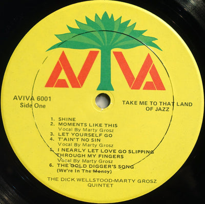 Marty Grosz & Dick Wellstood Quintet - Take Me To The Land Of Jazz Vinyl LP (Used)