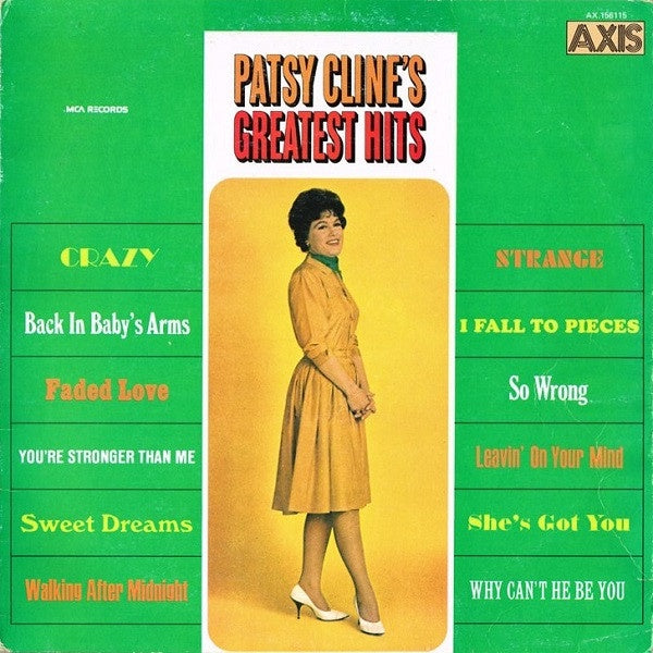 Patsy Cline - Patsy Cline's Greatest Hits Reissue Vinyl LP (Used)