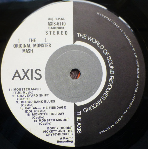 Bobby (Boris) Pickett & Crypt-Kickers - The Original Monster Mash Vinyl LP (Used)