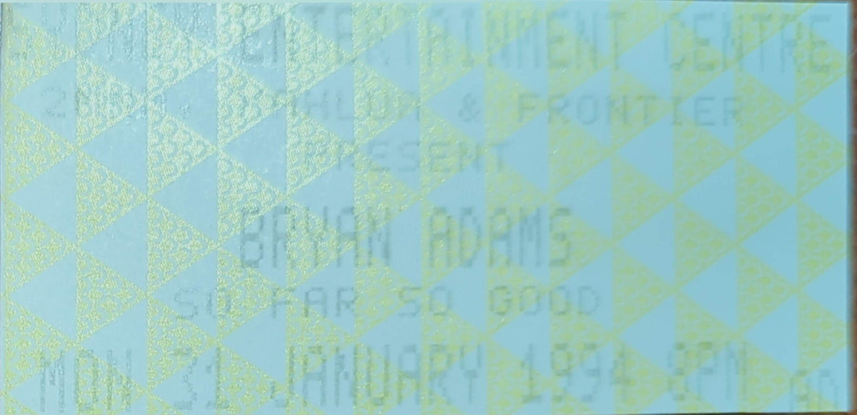 Bryan Adams - 1994 Original Vintage Concert Ticket