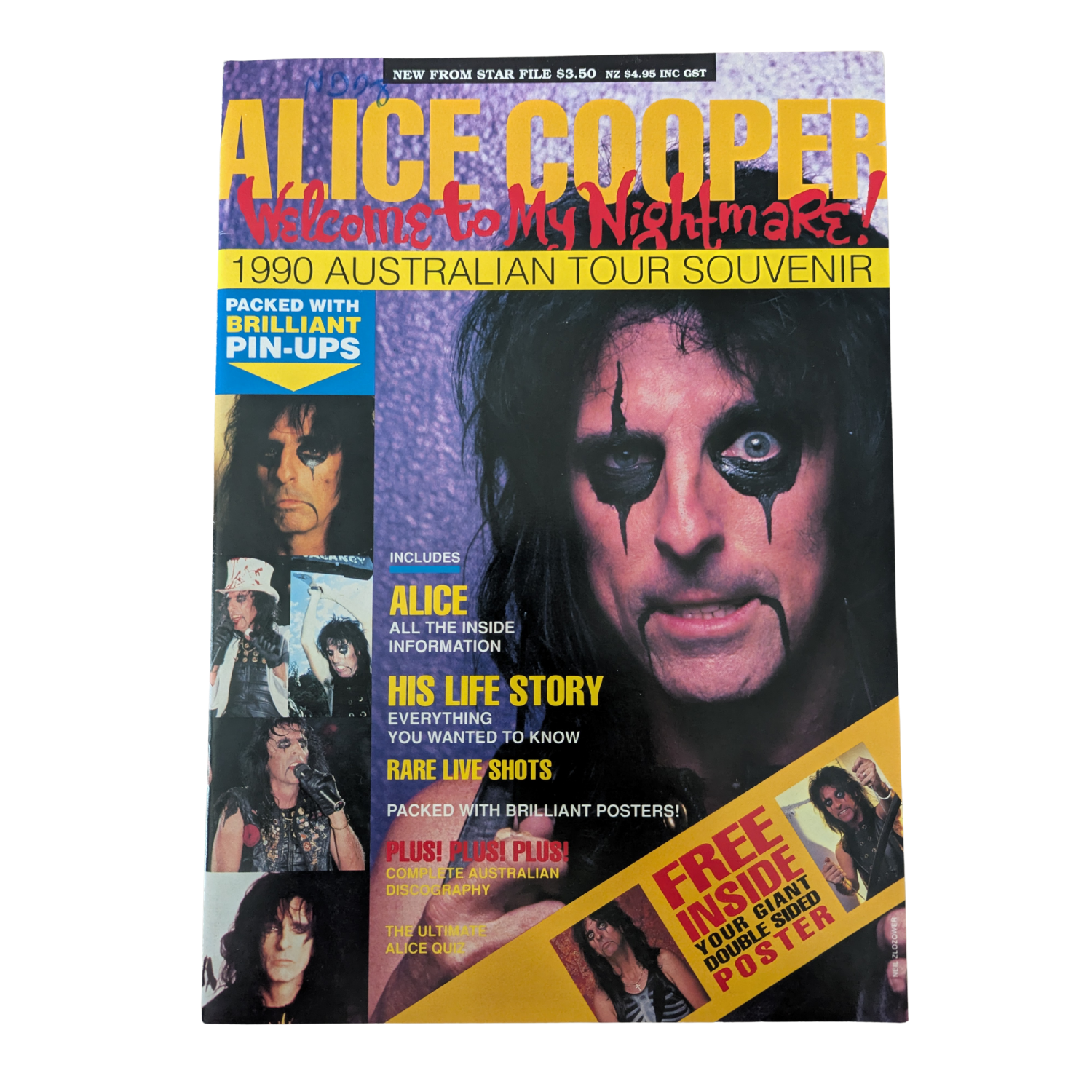 Alice Cooper - 1990 Australian Tour Souvenir Magazine