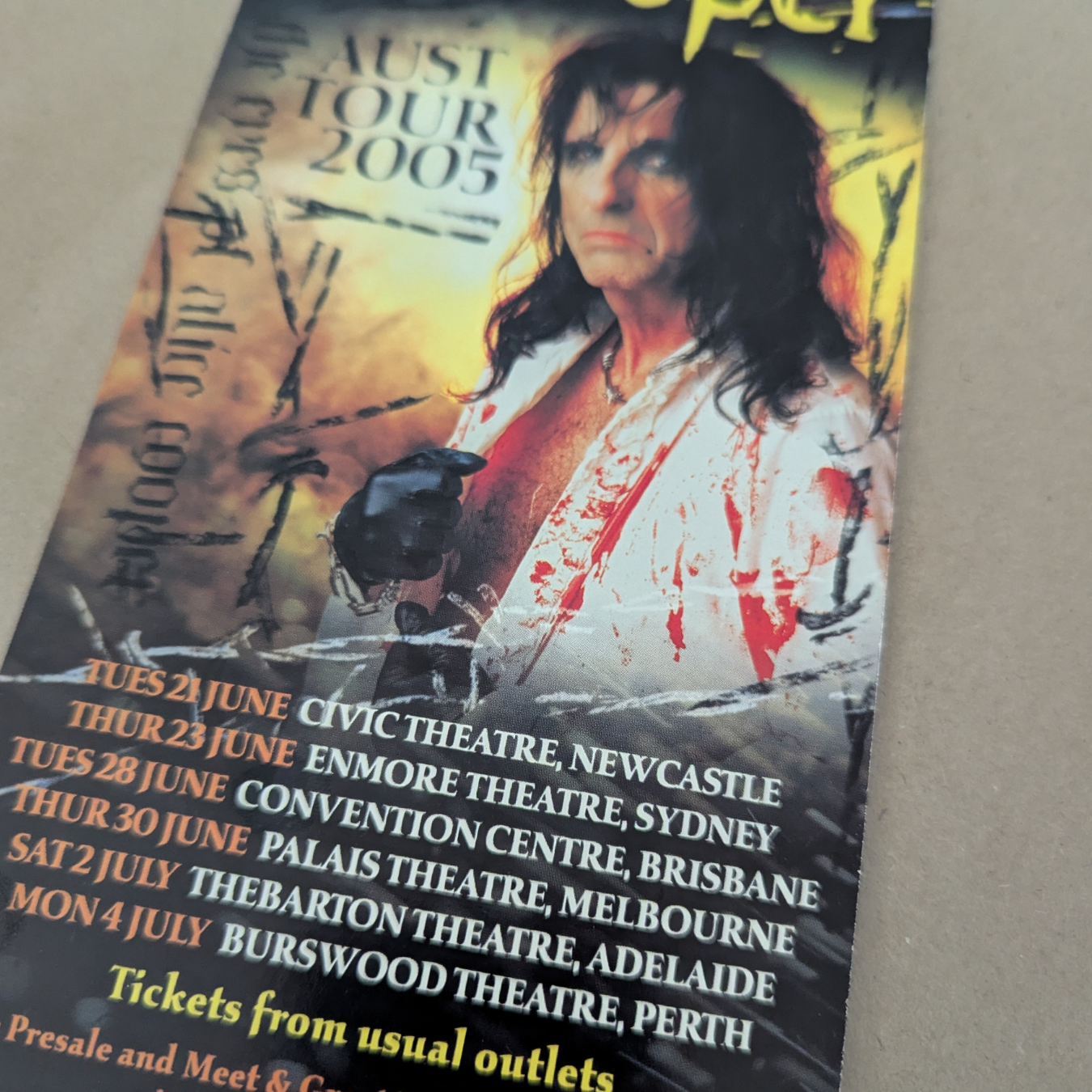 Alice Cooper - The Eyes Of Alice Cooper DL Promo Flyer