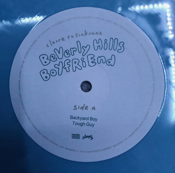 Claire Rosinkranz - Beverly Hills Boyfriend Limited Edition Summer Skies Coloured Vinyl LP (Used)