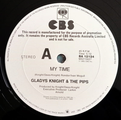 Gladys Knight & The Pips - My Time Promo 12" Vinyl Single (Used)