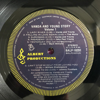 Various Artists - The Vanda & Young Story Volume 1 Vinyl LP (Used)