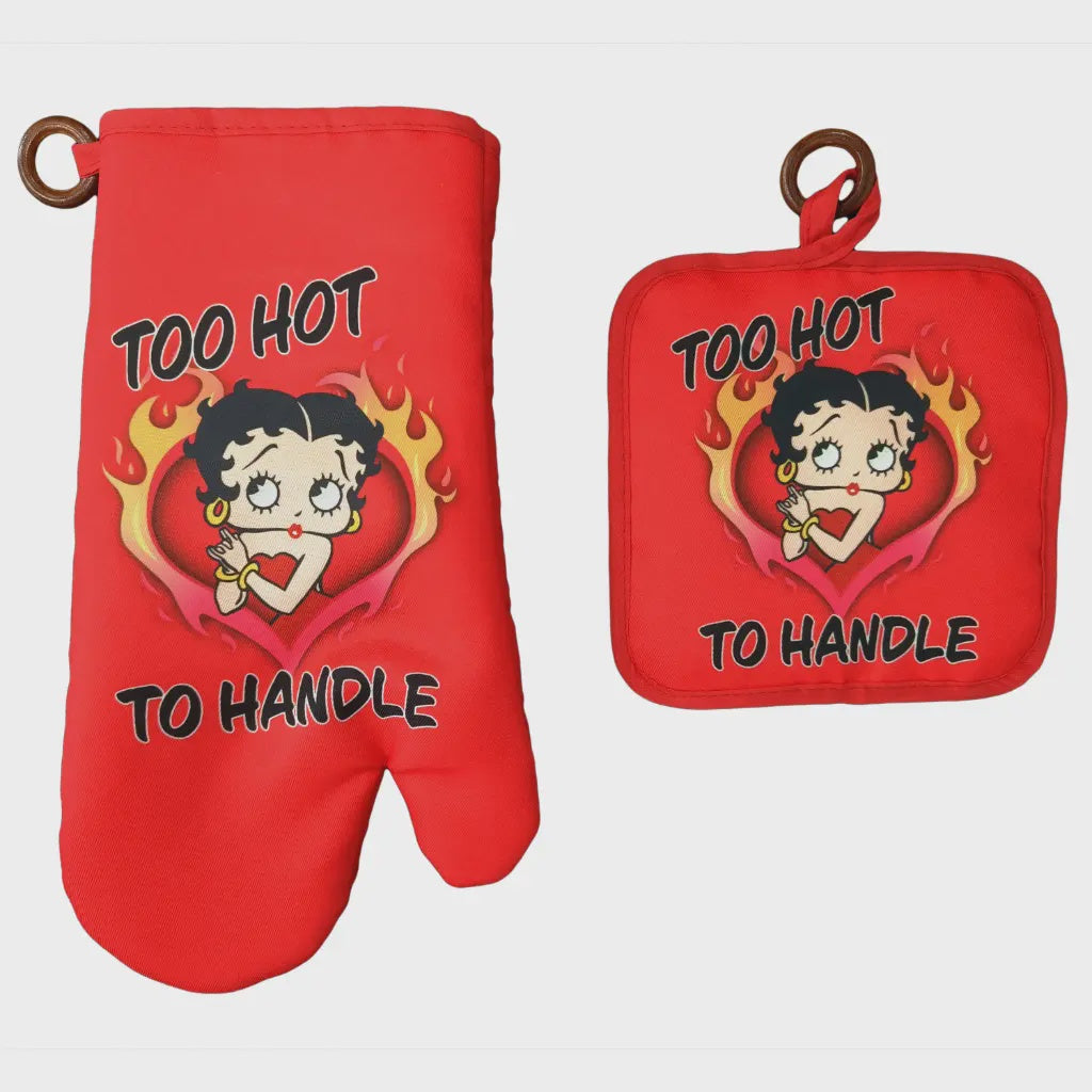 Betty Boop - Pot Holder & Oven Mitt Set