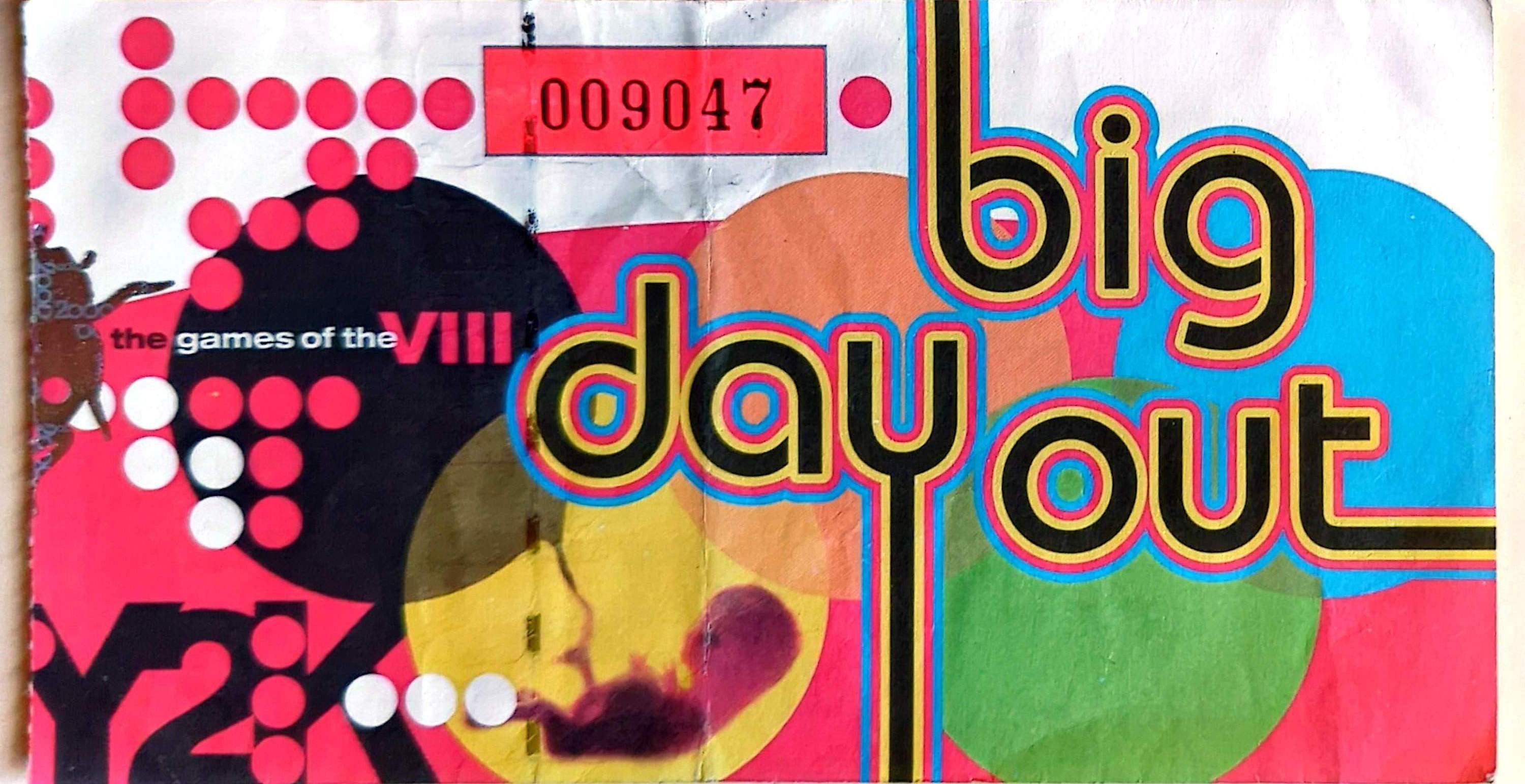 Big Day Out -2000 Original Vintage Concert Ticket GA9047
