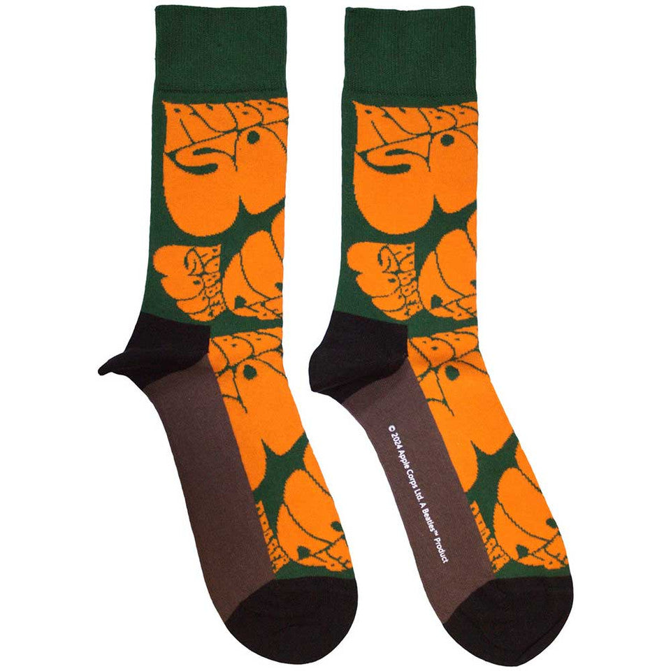 Beatles - Green Orange Rubber Soul Unisex Socks