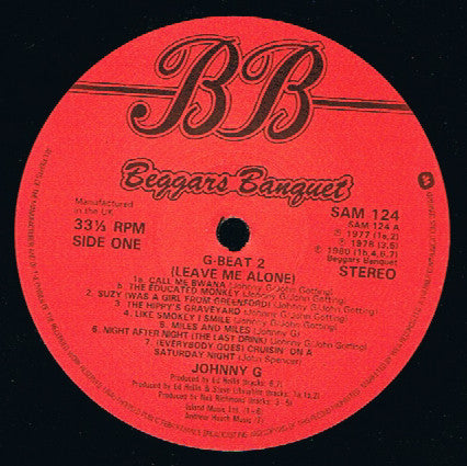 Johnny G - G-Beat / G-Beat 2 (Leave Me Alone) Vinyl 2LP (Used)