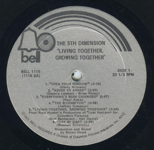 Fifth Dimension - Living Together, Growing Together Vinyl LP (Used)