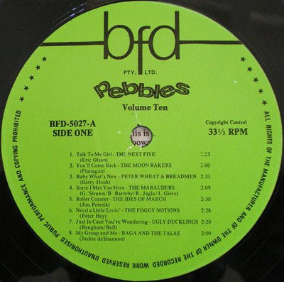 Various Artists - Pebbles Vol 10 Vinyl LP (Used)