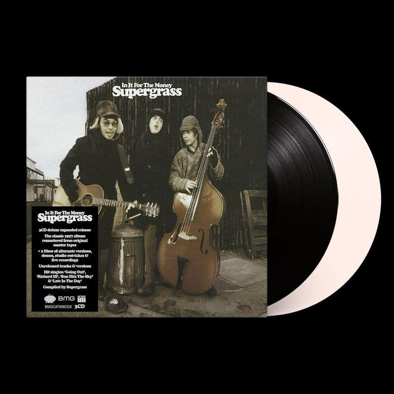 Supergrass - In It For The Money Black White Coloured 12" + Vinyl LP