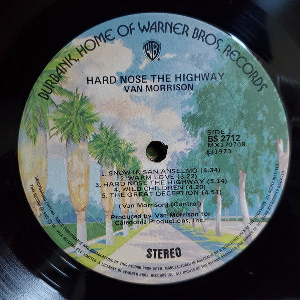 Van Morrison - Hard Nose The Highway Vinyl LP (Used)