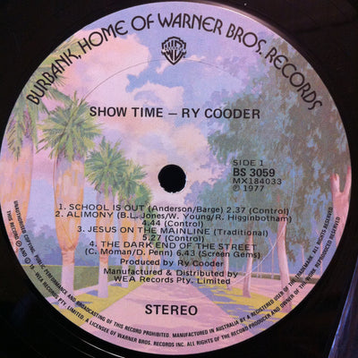 Ry Cooder - Show Time Vinyl LP (Used)