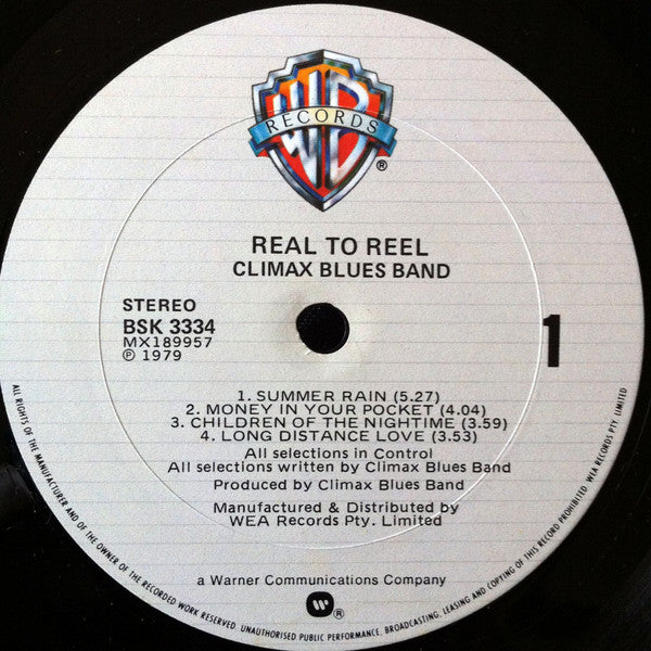 Climax Blues Band - Real To Reel Vinyl LP (Used)