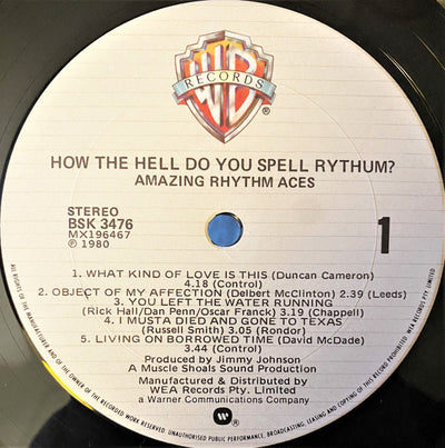 Amazing Rhythm Aces - How The Hell Do You Spell Rythum Vinyl LP (Used)