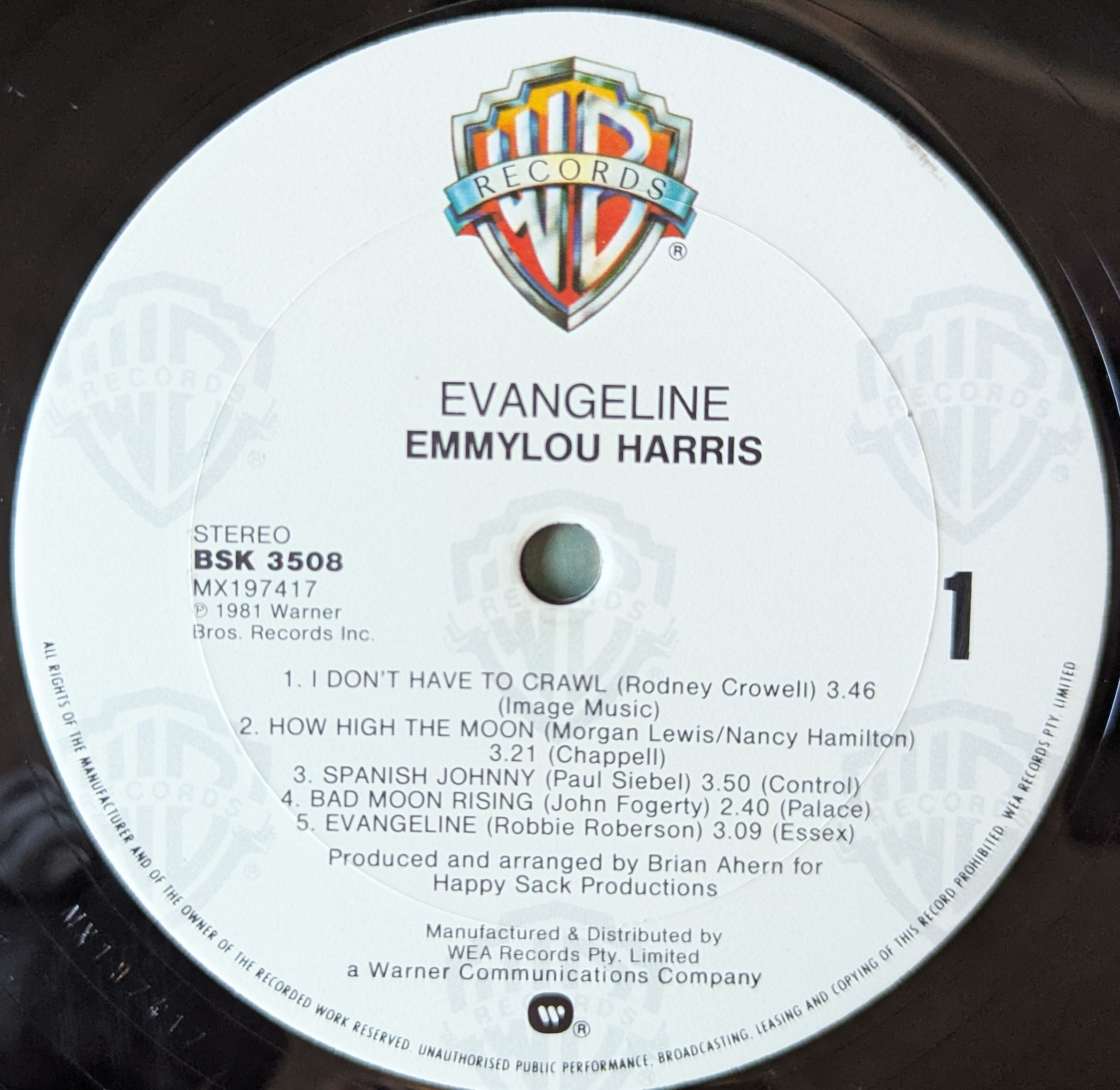 Emmylou Harris - Evangeline Vinyl LP (Used)