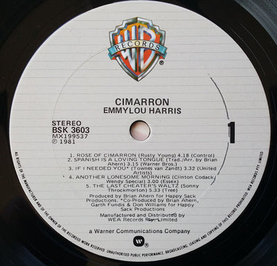 Emmylou Harris - Cimarron Vinyl LP (Used)