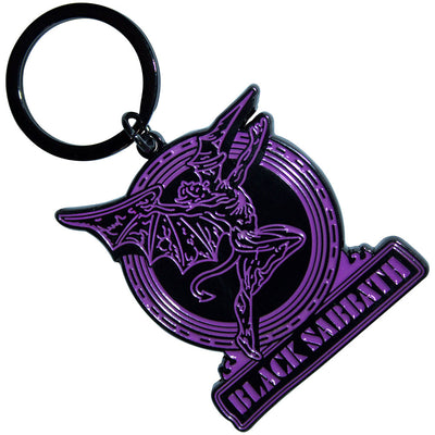 Black Sabbath - Purple & Logo Keychain