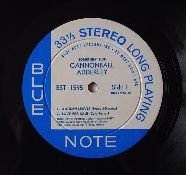 Cannonball Adderley, Miles Davis, Hank Jones, Sam Jones & Art Blakey - Somethin' Else Vinyl LP (Used)