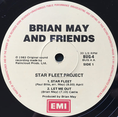 Brian May & Friends - Star Fleet Project Vinyl LP (Used)