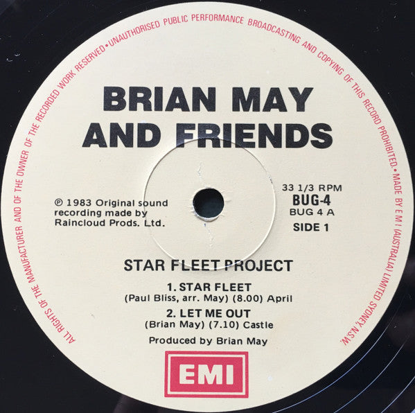 Brian May & Friends - Star Fleet Project Vinyl LP (Used)