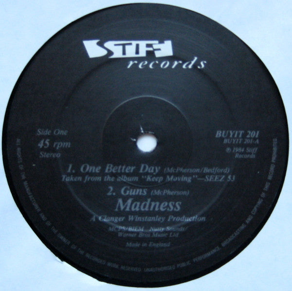 Madness ‎– One Better Day 12" Vinyl Single (Used)