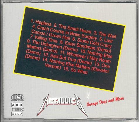Metallica - Garage Days & More CD