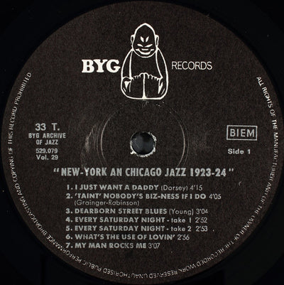 Various Artists - Archive Of Jazz Volume 29 (New York And Chicago Jazz 1923-24) Vinyl LP (Used)